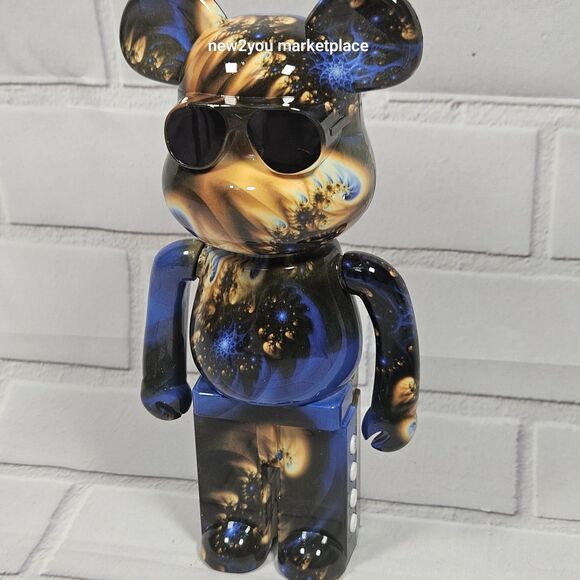 B5+ Wireless Graffiti Bear Speaker Galaxy Space Print - Picture 2 of 13
